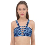 Zebra 3 Cage Up Bikini Top