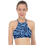 Zebra 3 Racer Front Bikini Top