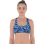 Zebra 3 Cross Back Hipster Bikini Top 