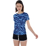 Zebra 3 Back Circle Cutout Sports Tee