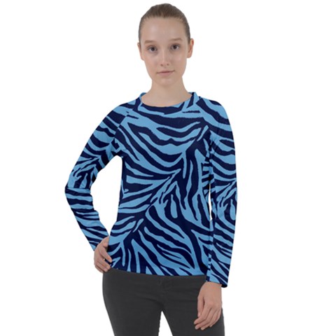 Zebra 3 Women s Long Sleeve Raglan Tee from ArtsNow.com