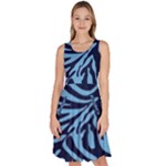 Zebra 3 Knee Length Skater Dress With Pockets