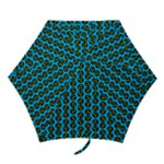 0059 Comic Head Bothered Smiley Pattern Mini Folding Umbrellas