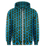 0059 Comic Head Bothered Smiley Pattern Men s Zipper Hoodie