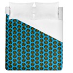 0059 Comic Head Bothered Smiley Pattern Duvet Cover (Queen Size)