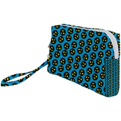 0059 Comic Head Bothered Smiley Pattern Wristlet Pouch Bag (Small) from ArtsNow.com