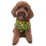 Colorful brush strokes painting on a green background                                               Dog Sweater