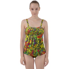 Twist Front Tankini Set 