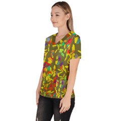 Women s V-Neck Scrub Top 