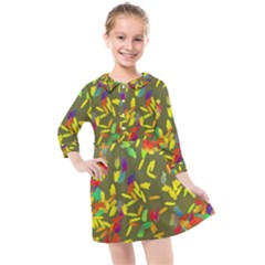 Kids  Quarter Sleeve Shirt Dress 