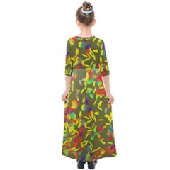 Kids  Quarter Sleeve Maxi Dress 