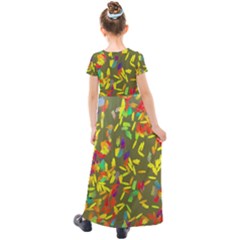 Kids  Short Sleeve Maxi Dress 