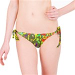 Colorful brush strokes painting on a green background                                                    Bikini Bottom