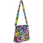 Colorful paint texture                                                 Zipper Messenger Bag