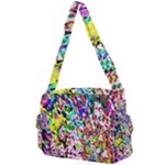 Colorful paint texture                                                 Buckle Multifunction Bag