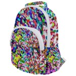 Colorful paint texture                                                 Rounded Multi Pocket Backpack