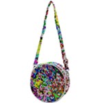 Colorful paint texture                                                Crossbody Circle Bag