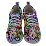 Colorful paint texture                                                 Women Athletic Shoes