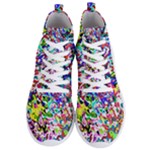 Colorful paint texture                                                   Men s Lightweight High Top Sneakers