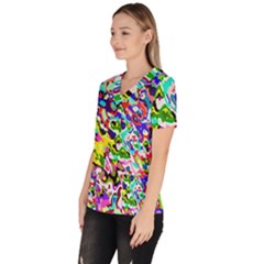 Women s V-Neck Scrub Top 