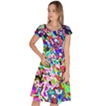 Colorful paint texture                                                      Classic Short Sleeve Dress