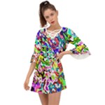 Colorful paint texture                                                       Criss Cross Mini Dress