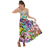 Colorful paint texture                                                     Backless Maxi Beach Dress