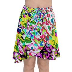 Chiffon Wrap Front Skirt 