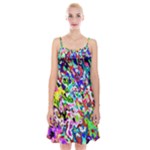 Colorful paint texture                                                     Spaghetti Strap Velvet Dress