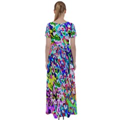 High Waist Short Sleeve Maxi Dress 