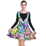 Colorful paint texture                                                  Plunge Pinafore Dress