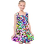 Colorful paint texture                                                 Kids  Cross Back Dress