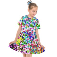 Kids  Short Sleeve Shirt Dress 