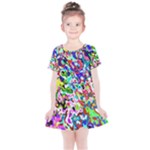 Colorful paint texture                                                   Kids  Simple Cotton Dress