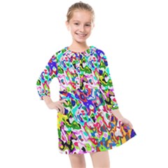 Kids  Quarter Sleeve Shirt Dress 