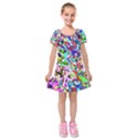 Kids  Short Sleeve Velvet Dress 