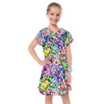 Colorful paint texture                                                     Kids  Drop Waist Dress