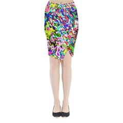 Colorful paint texture                                                   Midi Wrap Pencil Skirt from ArtsNow.com