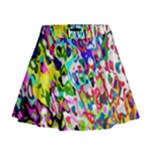 Colorful paint texture                                                      Mini Flare Skirt