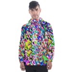 Colorful paint texture                                                   Men s Front Pocket Pullover Windbreaker