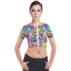 Short Sleeve Cropped Jacket 