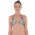 Colorful paint texture                                                   Halter Neck Bikini Top