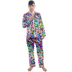 Men s Long Sleeve Satin Pajamas Set 