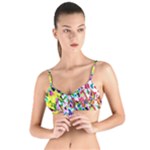 Colorful paint texture                                                  Tie Up Cut Bikini Top