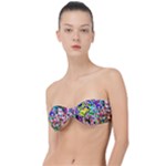 Colorful paint texture                                                  Classic Bandeau Bikini Top