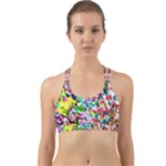 Colorful paint texture                                                    Back Web Sports Bra