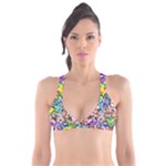 Colorful paint texture                                                   Plunge Bikini Top