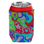 Colorful distorted shapes on a grey background                                                 Thermal Can Holder