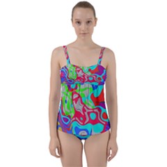 Twist Front Tankini Set 