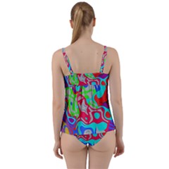 Twist Front Tankini Set 